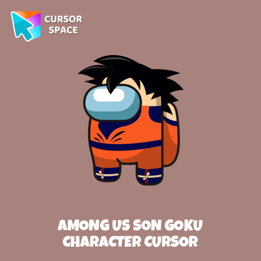 Among Us Son Goku Character cursor pointer cursor
